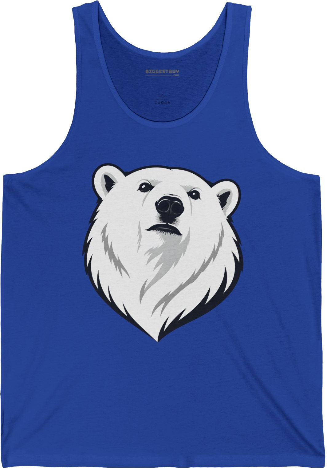 Polar Pride - Jersey Tank Top in True Royal, front view