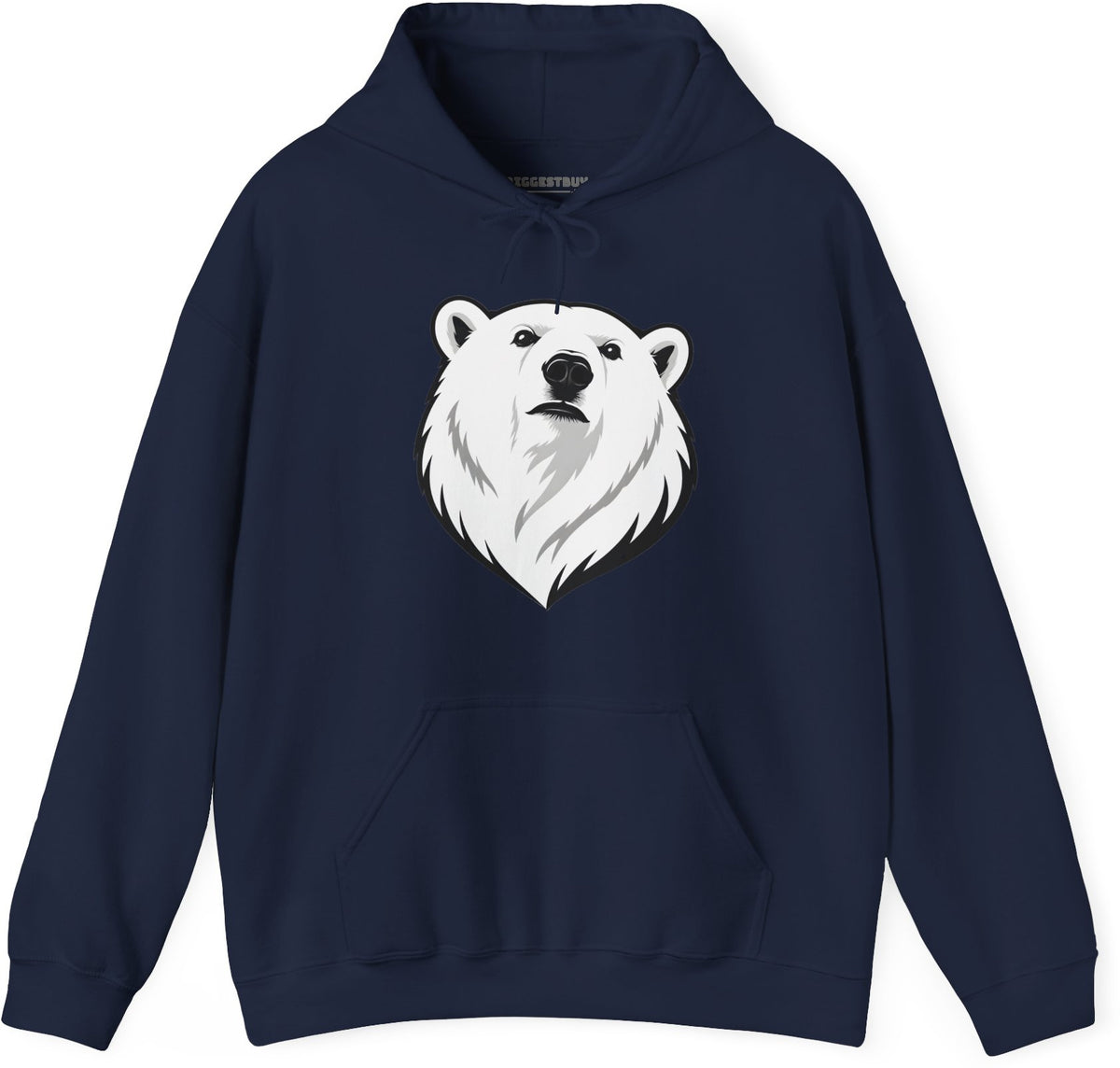 Polar Pride - Pullover Hoodie in Navy, front view