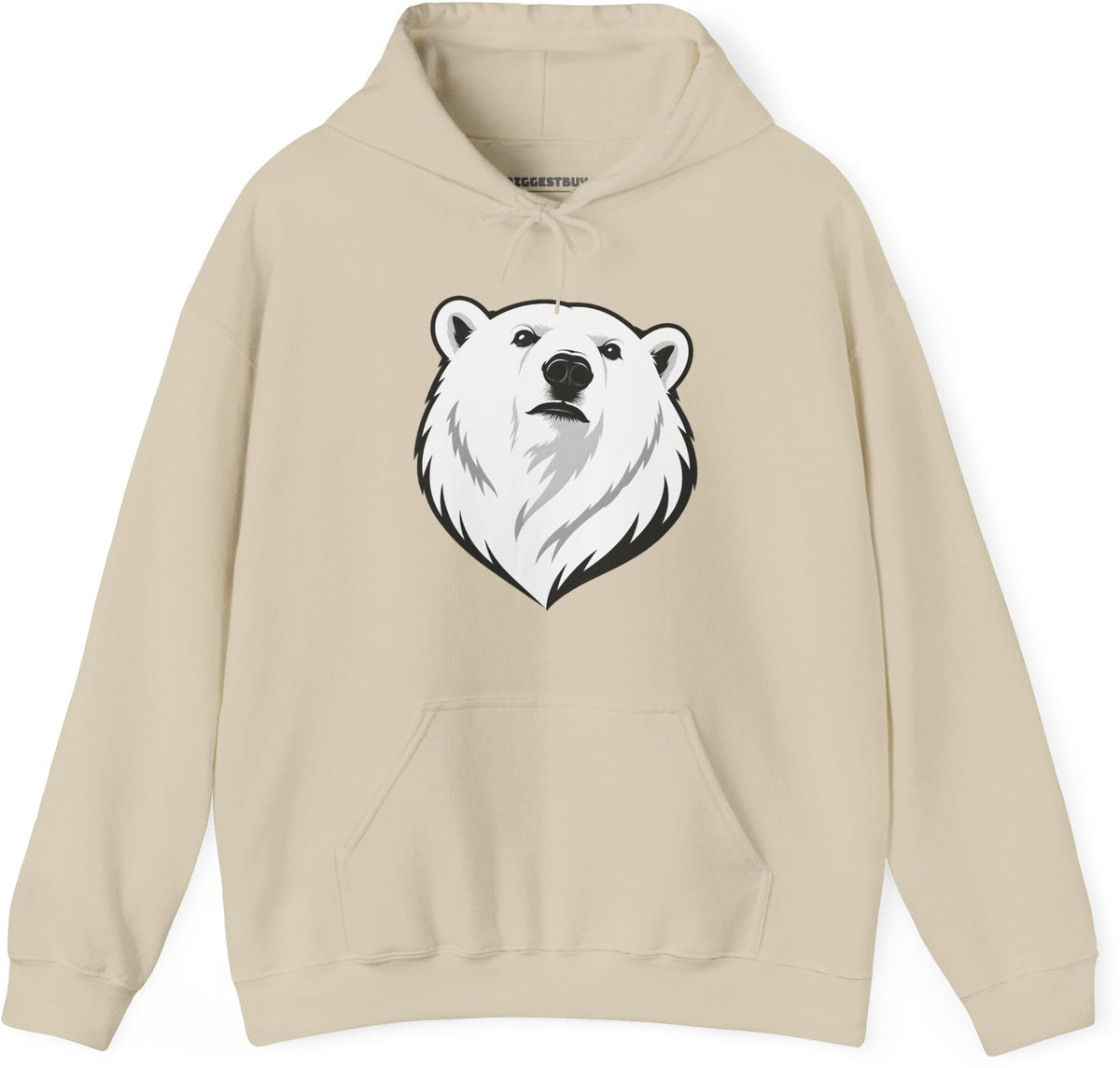 Polar Pride - Pullover Hoodie in Sand, front view