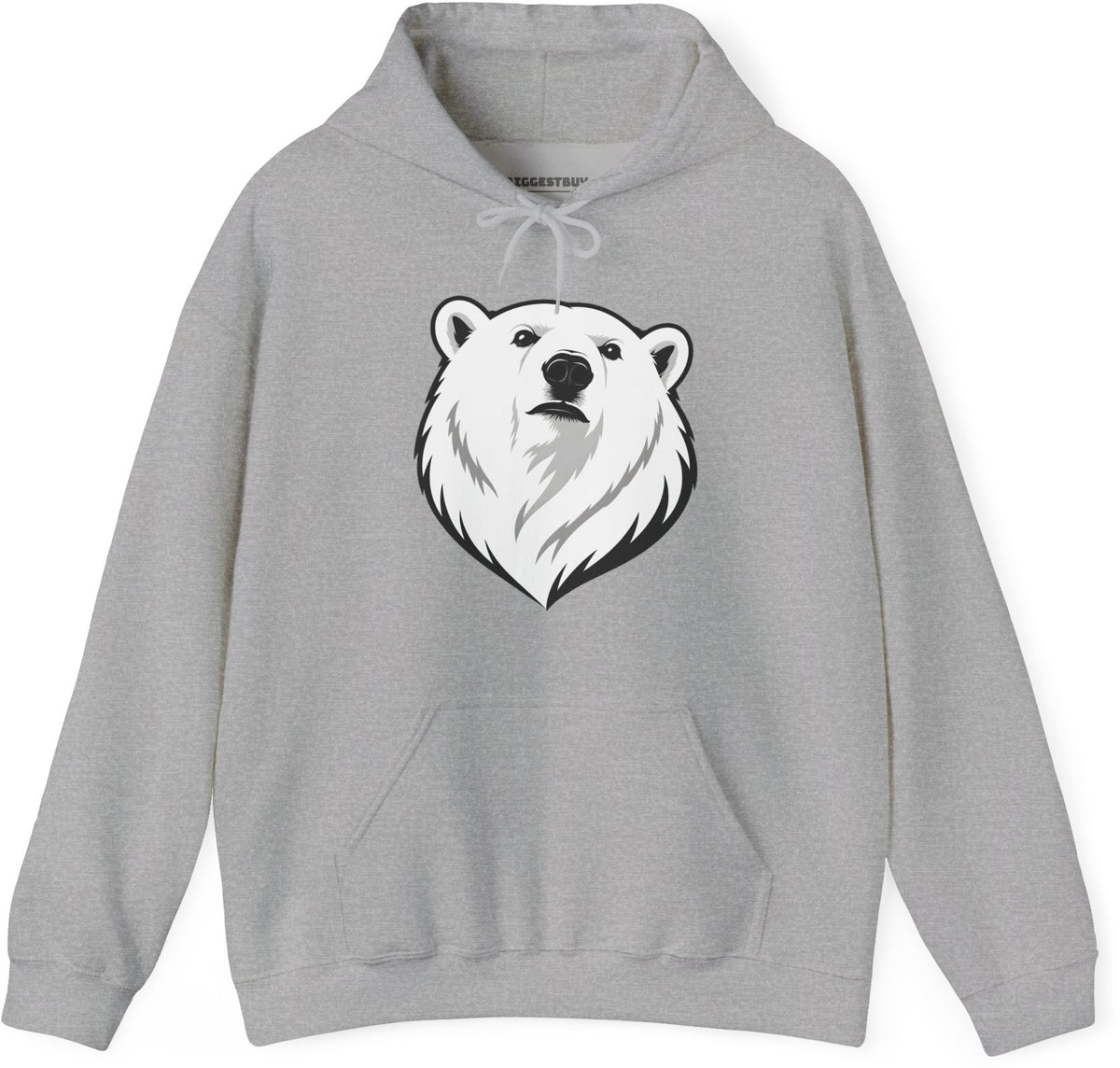 Polar Pride - Pullover Hoodie in Sport Grey, front view