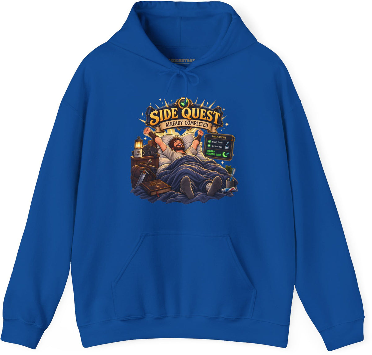 Quest Slumber - Pullover Hoodie in Royal, front view