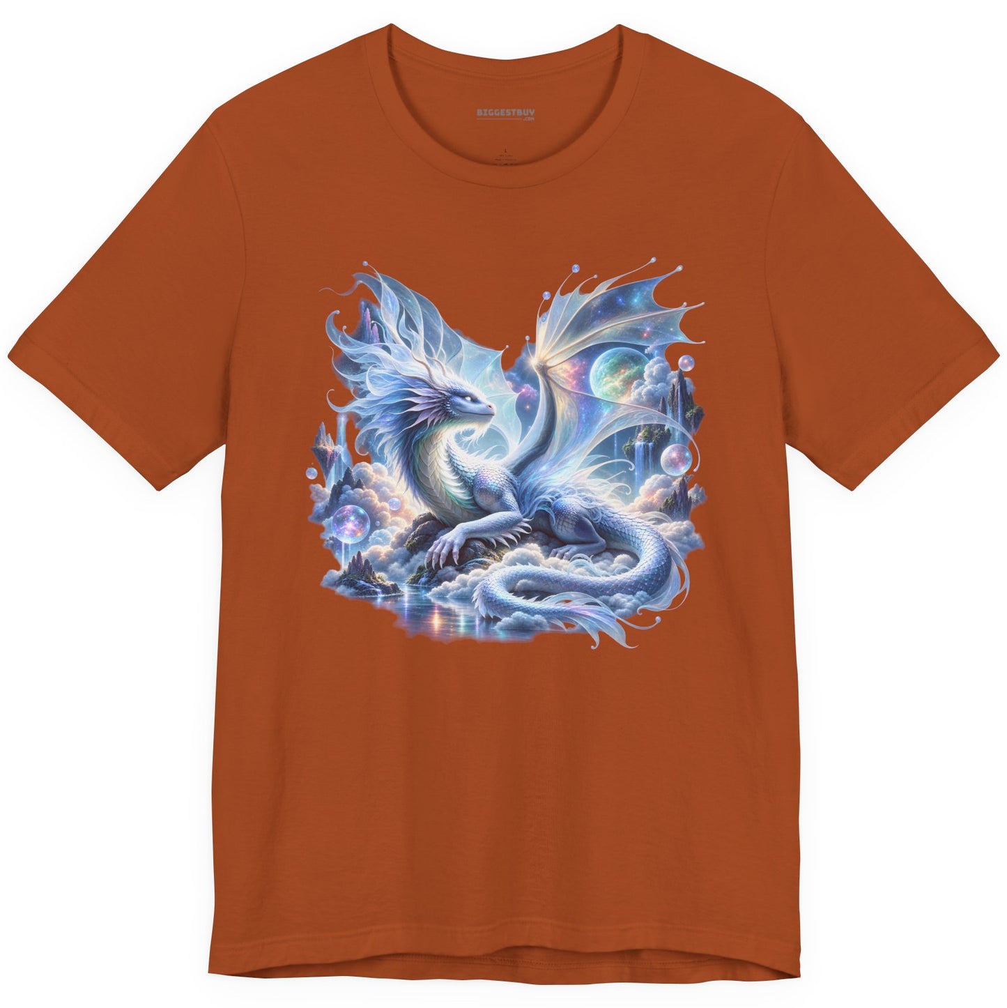 Skybound Serpent - Classic Jersey Tee in Autumn, front view