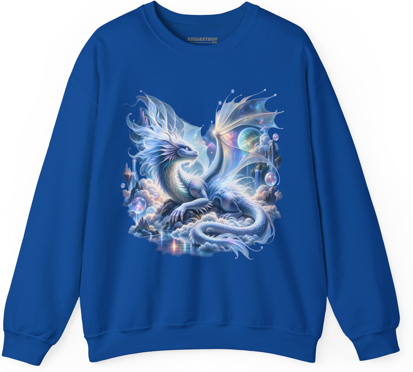 Skybound Serpent - Crewneck Sweatshirt in Royal, front view