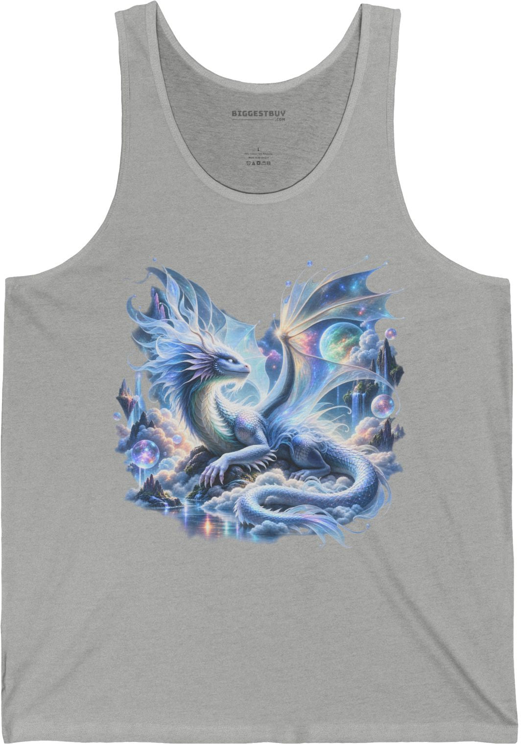 Skybound Serpent - Jersey Tank Top in Athletic Heather, front view
