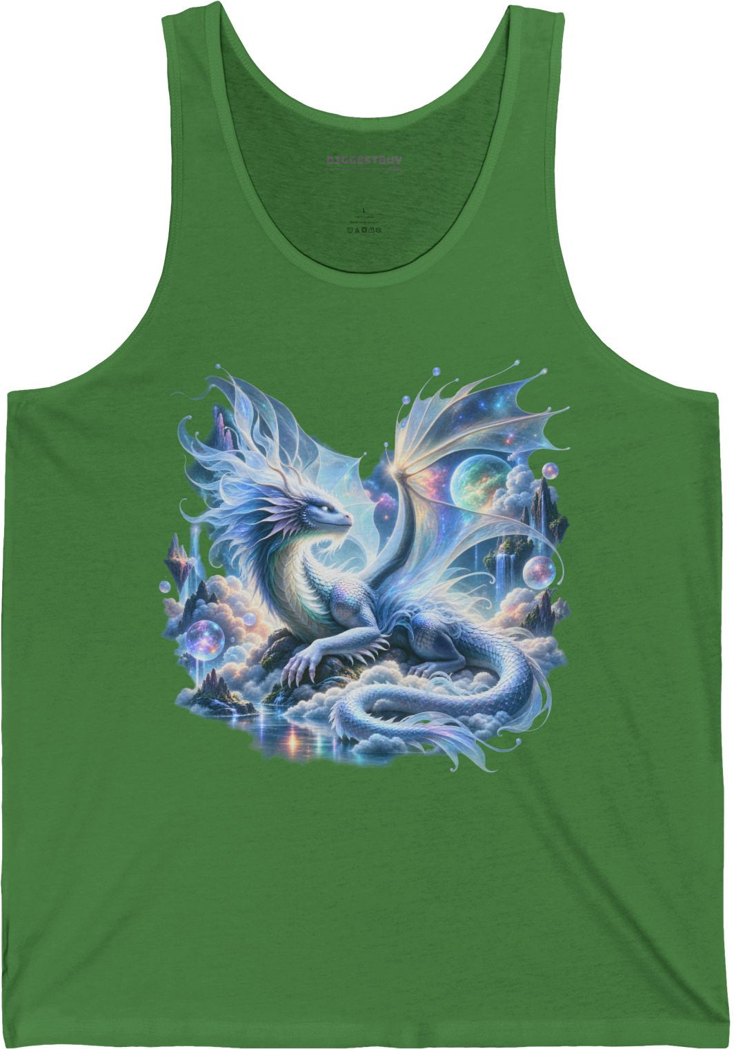 Skybound Serpent - Jersey Tank Top in Leaf, front view