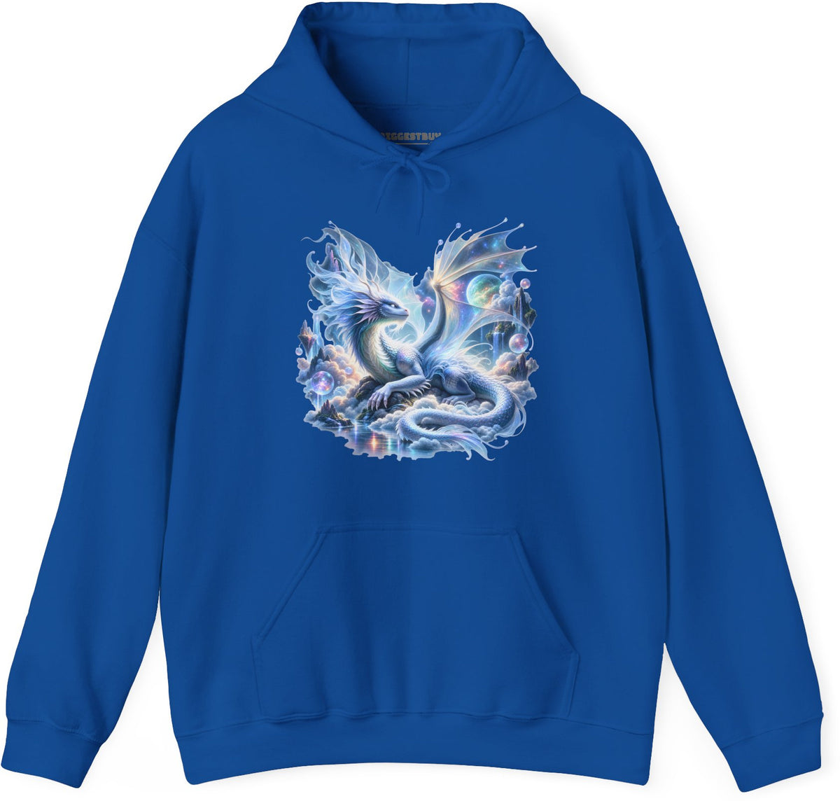 Skybound Serpent - Pullover Hoodie in Royal, front view