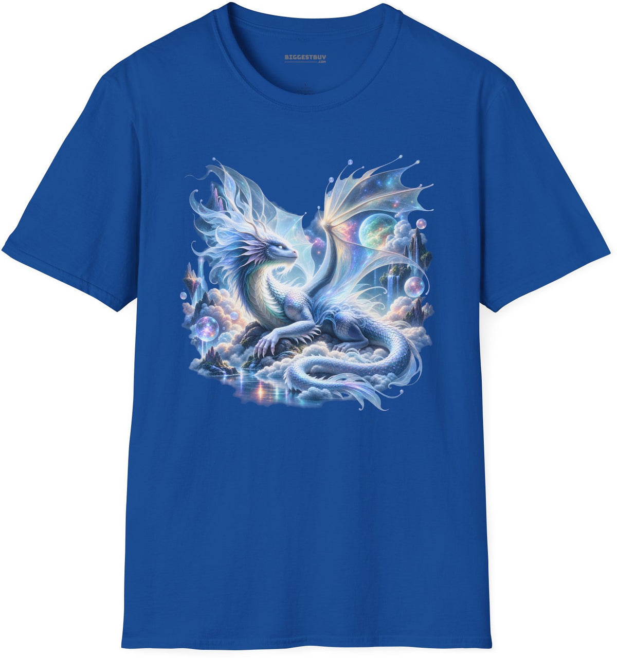 Skybound Serpent - Softstyle T-Shirt in Royal, front view
