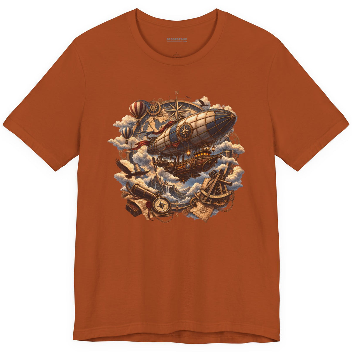 Skybound Voyager - Classic Jersey Tee in Autumn, front view