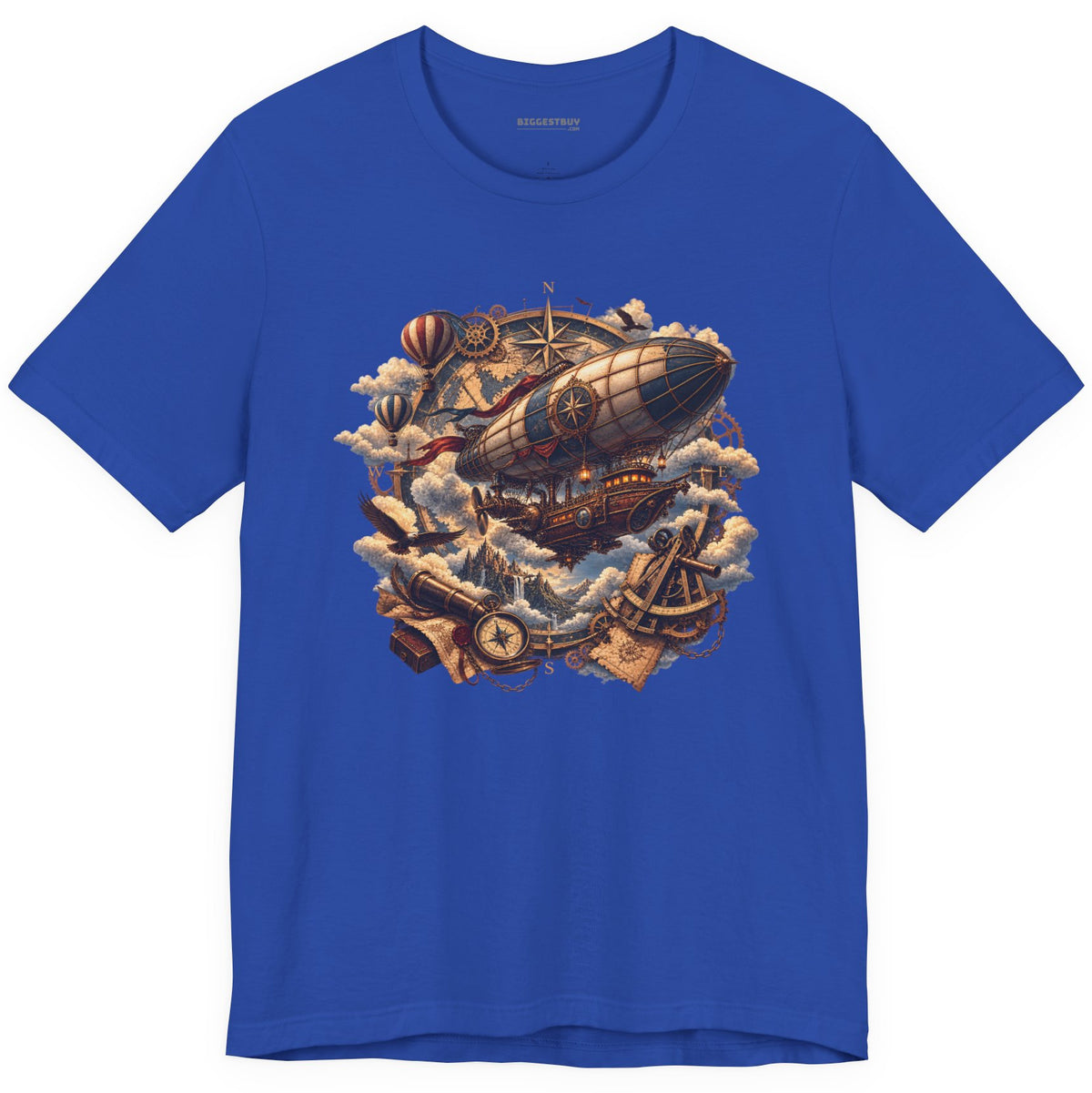 Skybound Voyager - Classic Jersey Tee in True Royal, front view