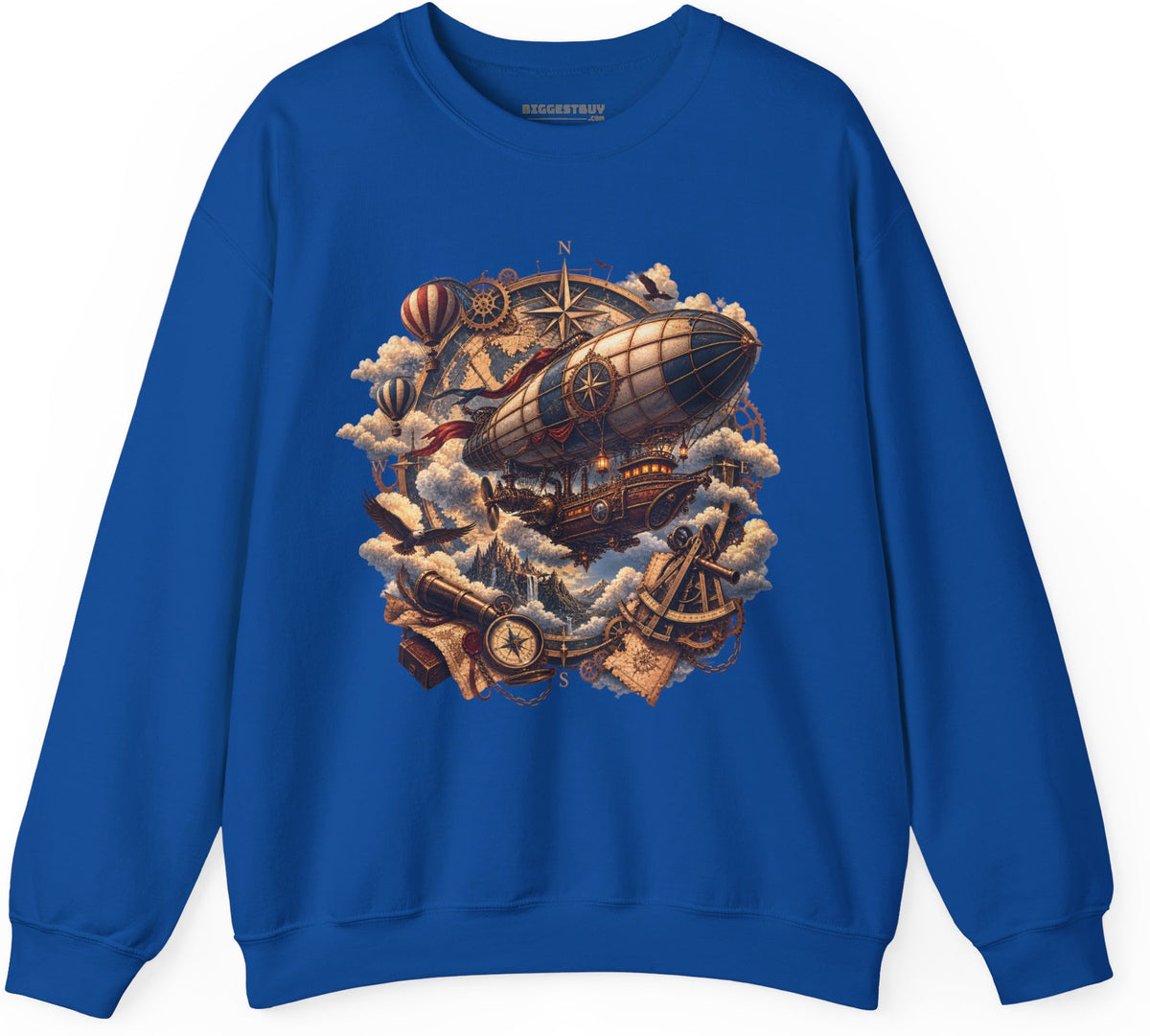 Skybound Voyager - Crewneck Sweatshirt in Royal, front view