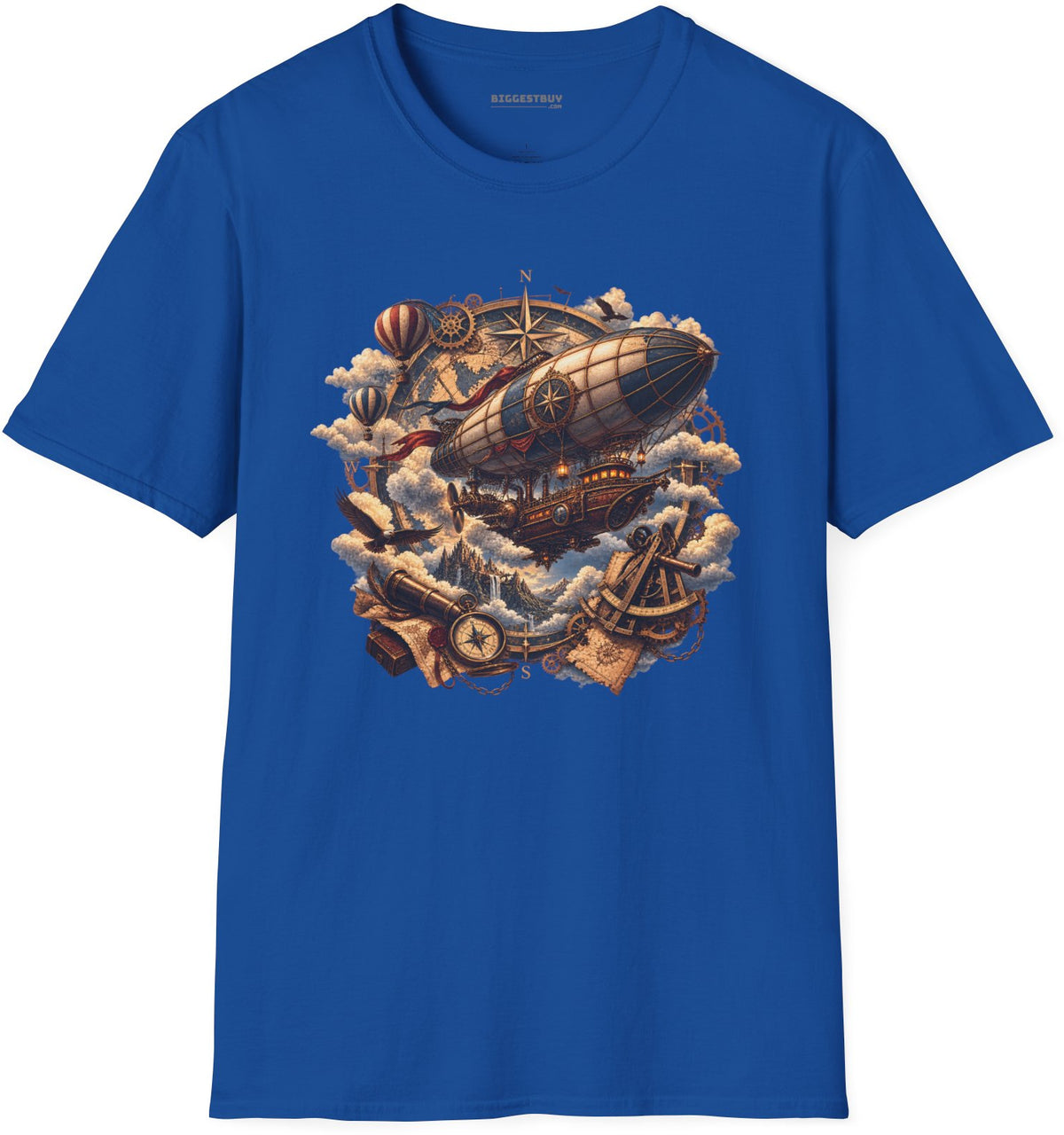 Skybound Voyager - Softstyle T-Shirt in Royal, front view