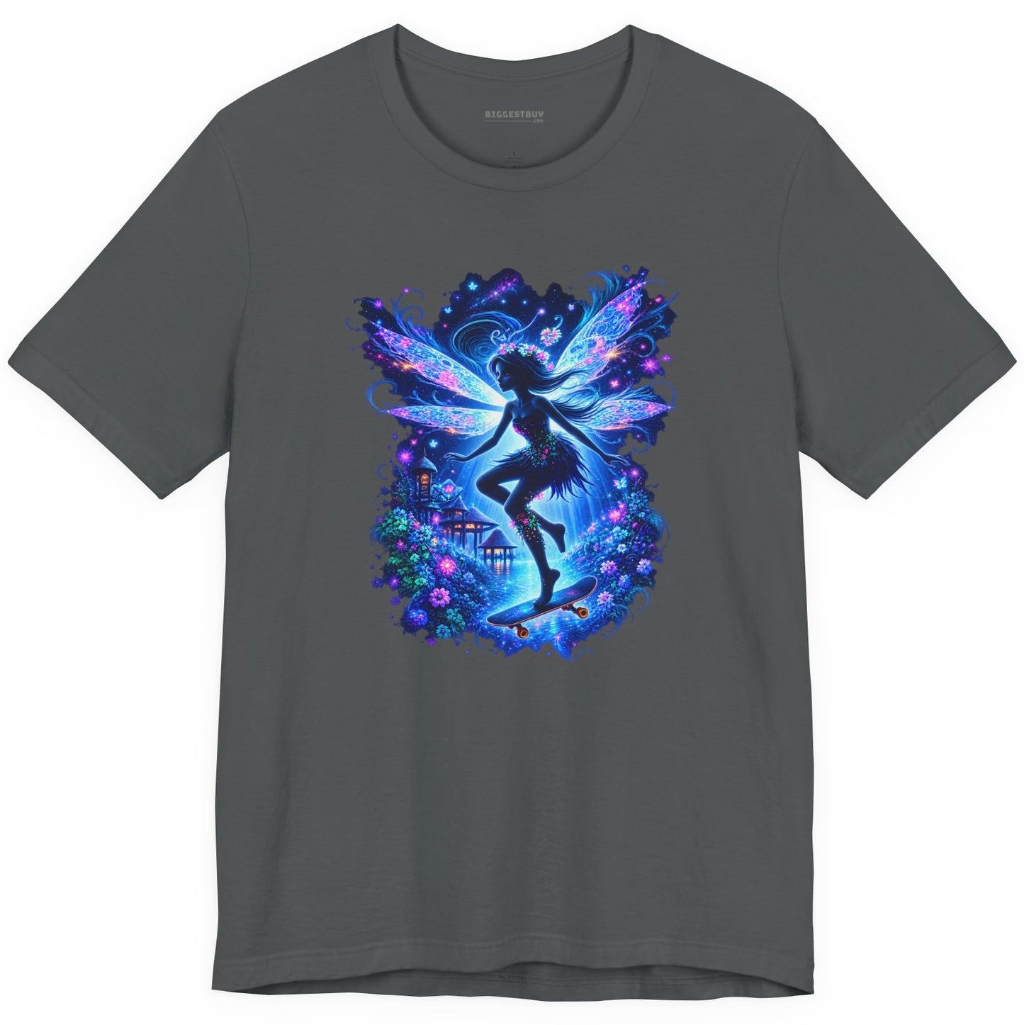 Skysurfer - Classic Jersey Tee in Asphalt, front view