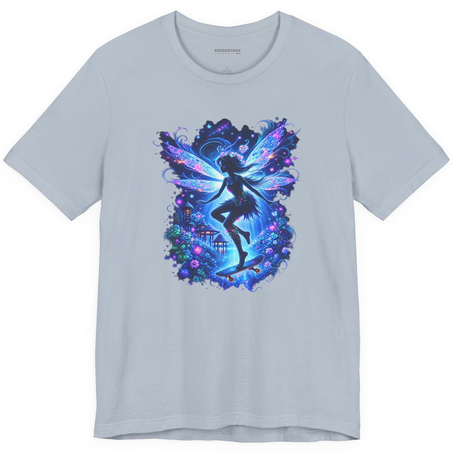 Skysurfer - Classic Jersey Tee in Light Blue, front view