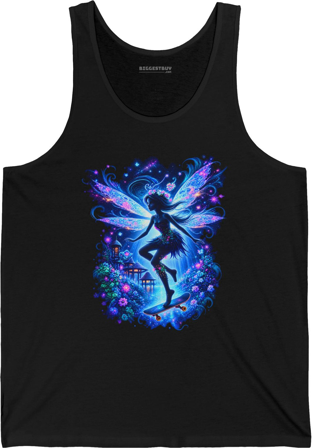 Skysurfer - Jersey Tank Top in Black, front view