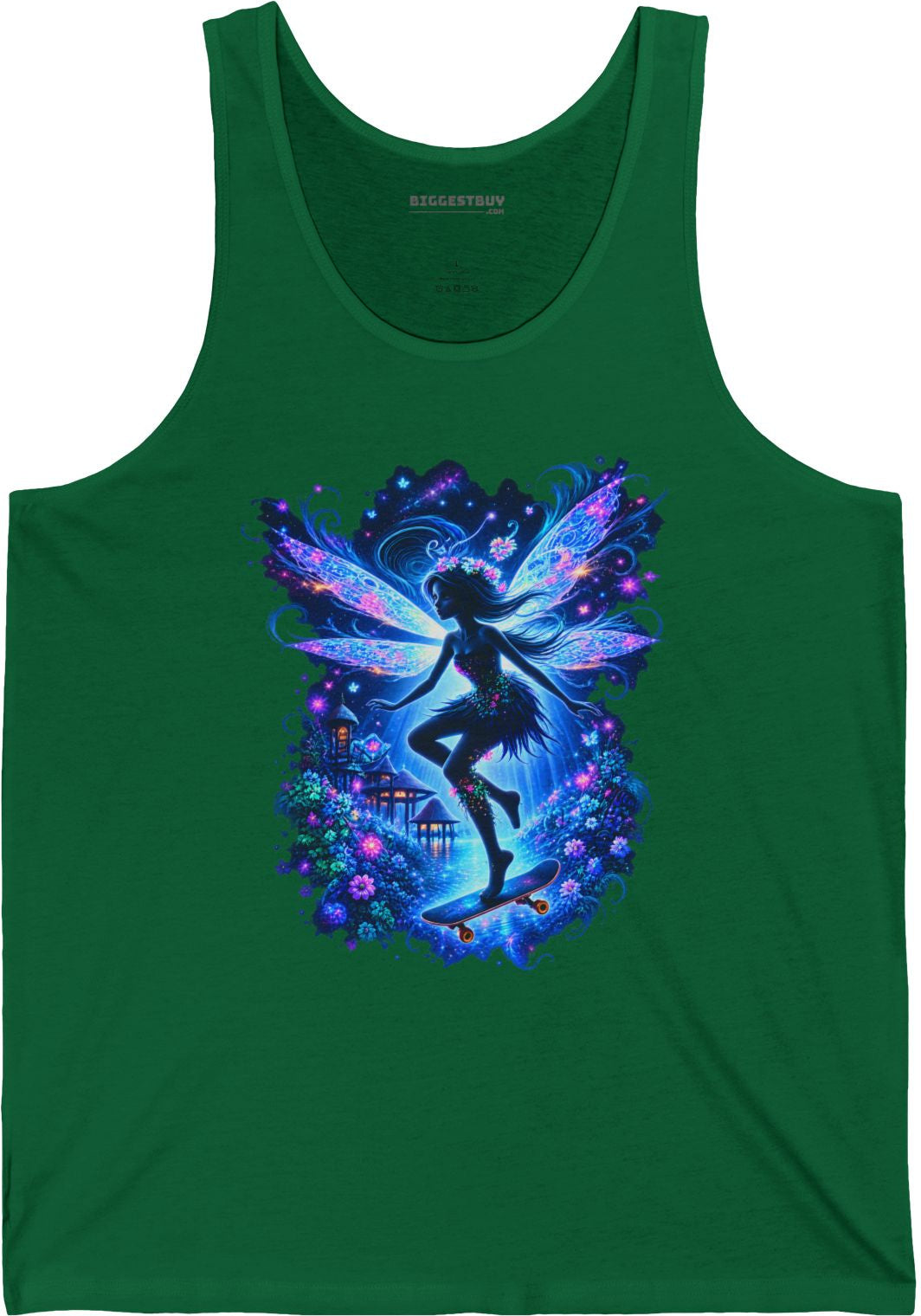 Skysurfer - Jersey Tank Top in Kelly, front view
