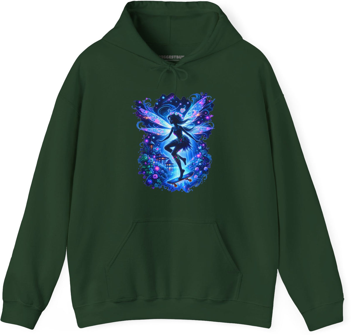 Skysurfer - Pullover Hoodie in Forest Green, front view