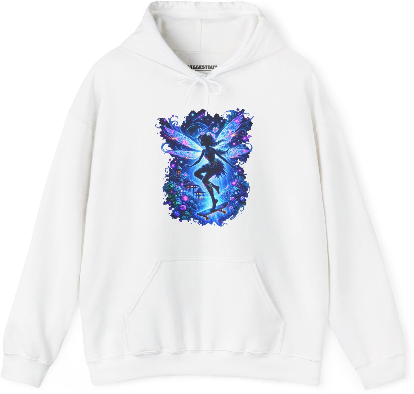 Skysurfer - Pullover Hoodie in White, front view