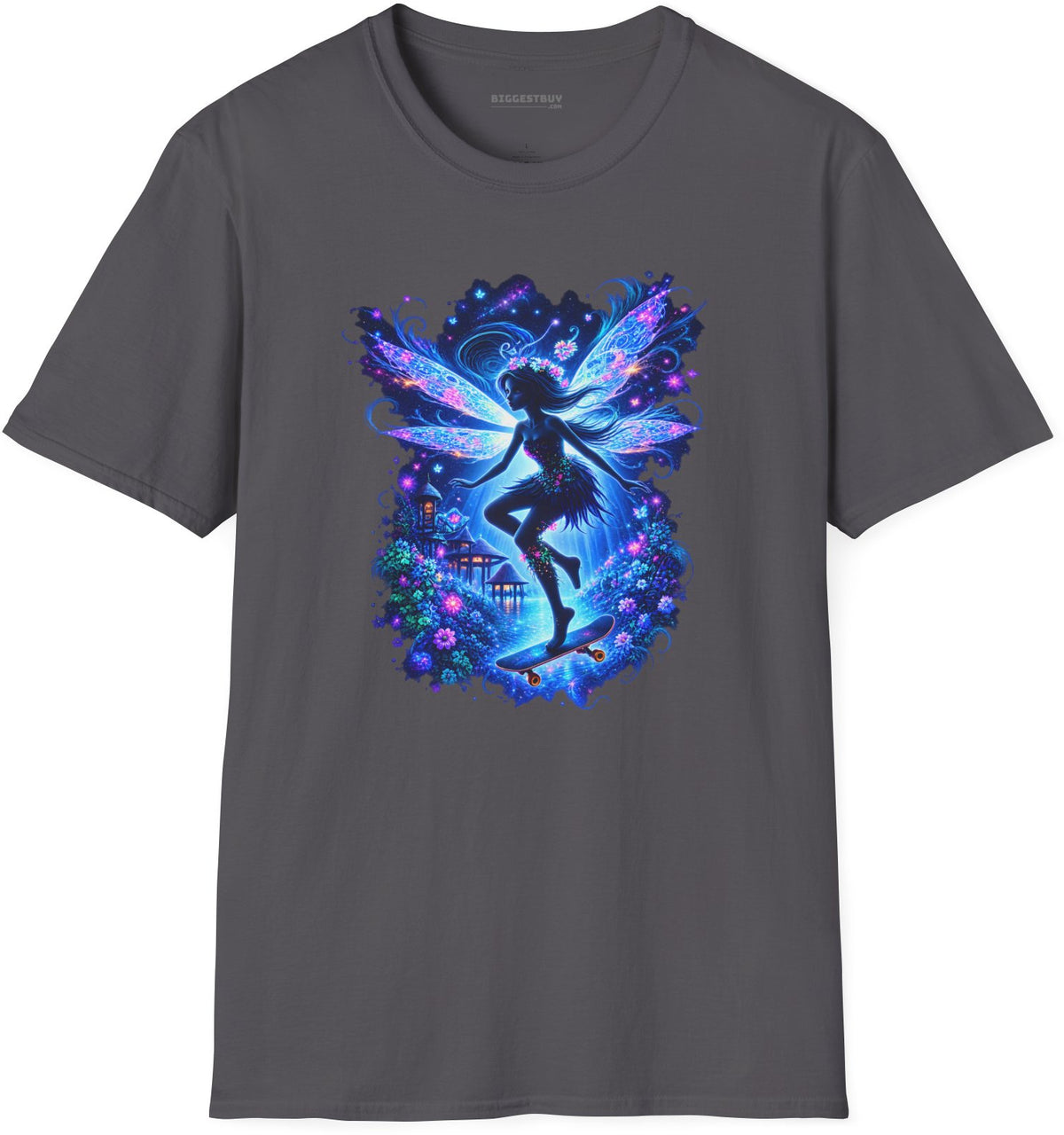 Skysurfer - Softstyle T-Shirt in Charcoal, front view