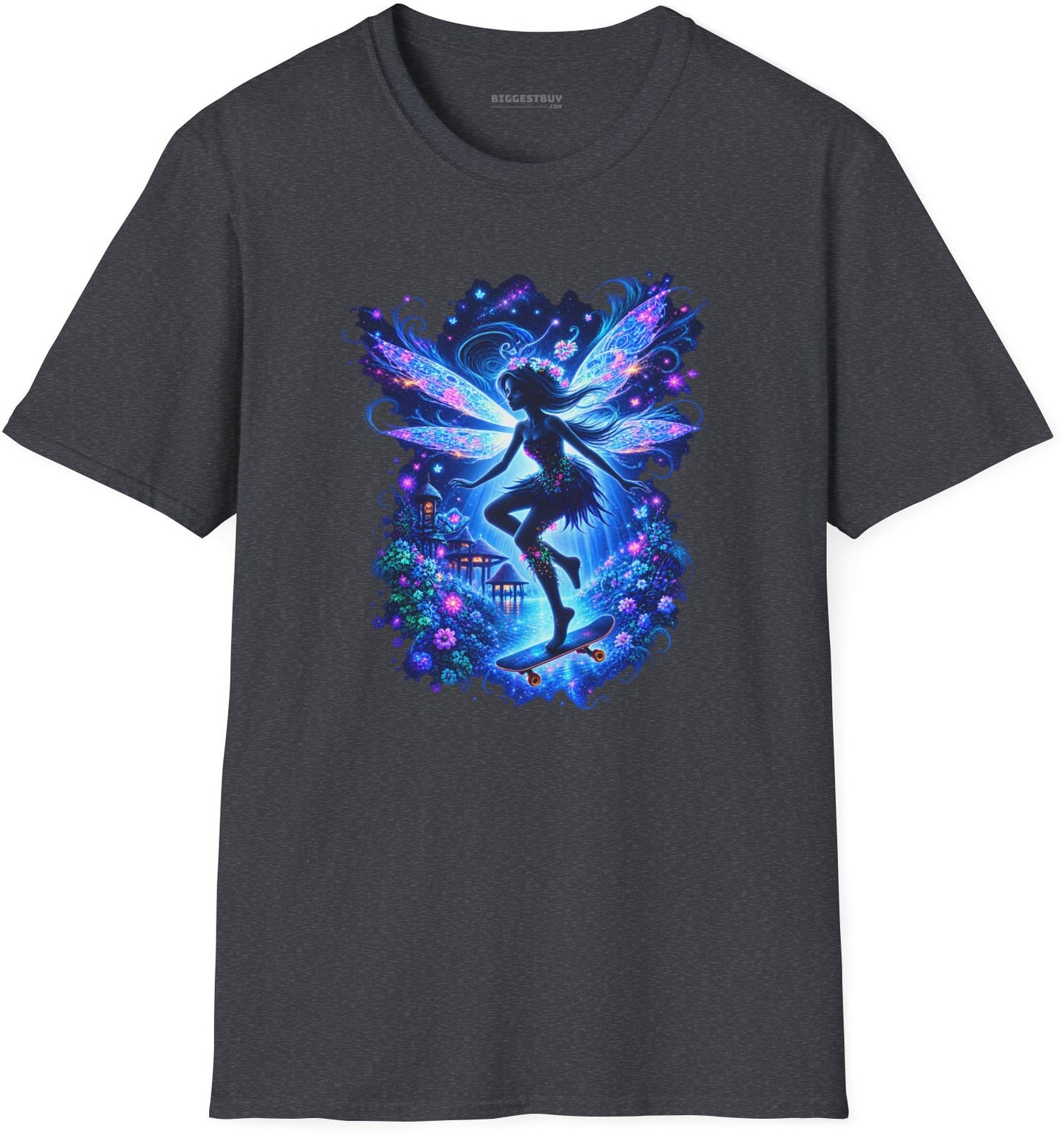 Skysurfer - Softstyle T-Shirt in Dark Heather Grey, front view
