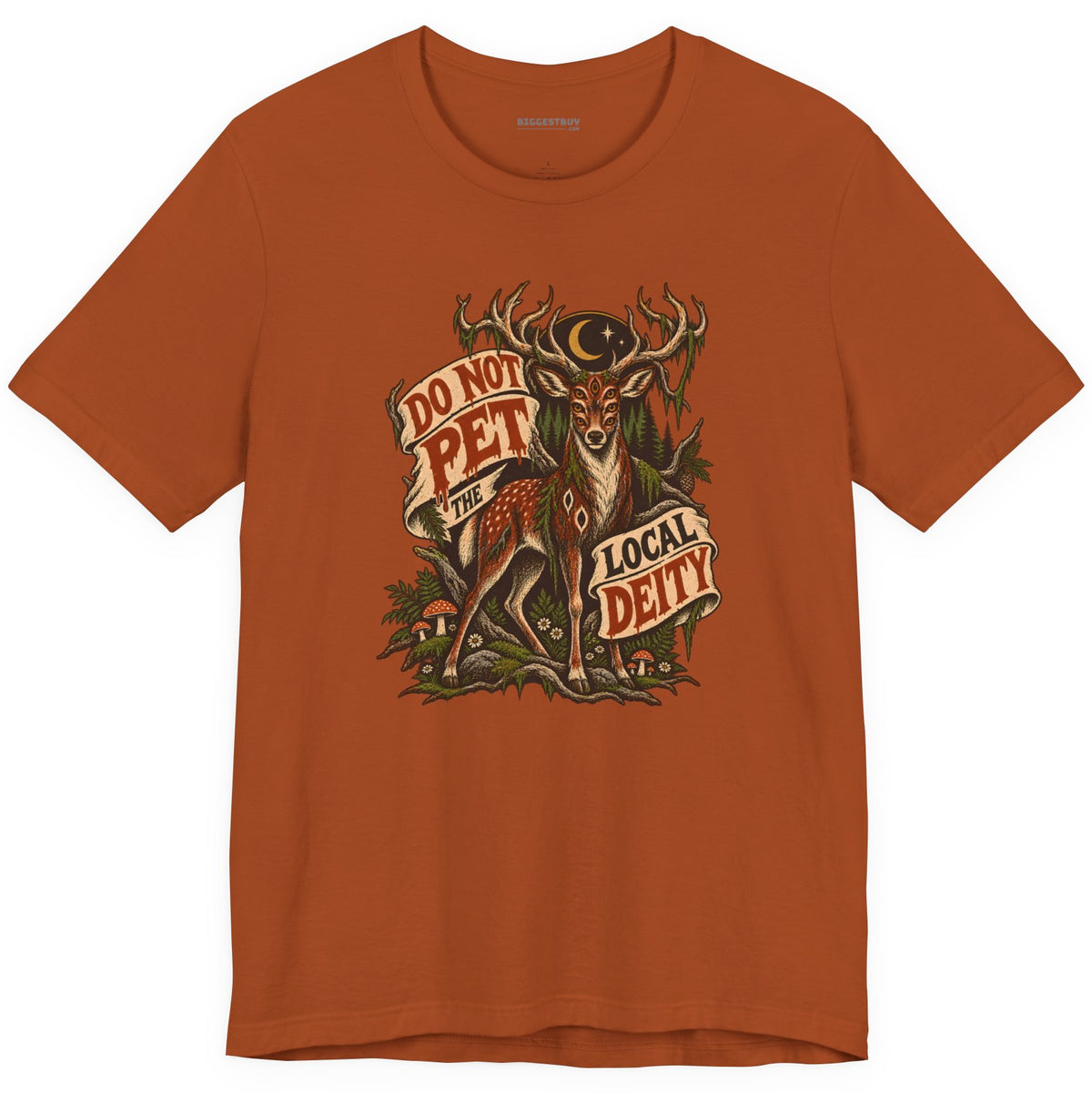 Social Deity - Classic Jersey Tee in Autumn, front view