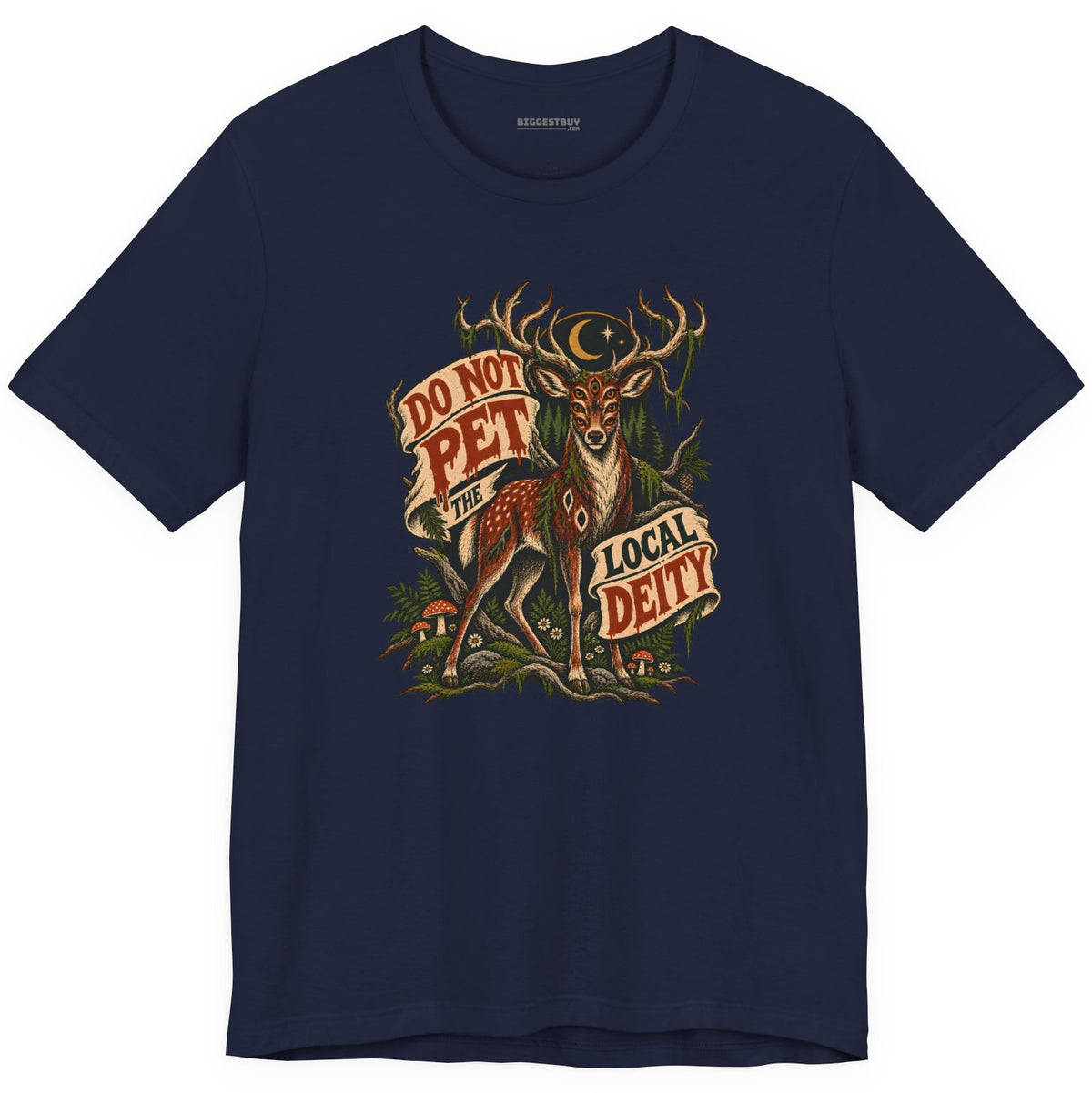 Social Deity - Classic Jersey Tee in Navy, front view