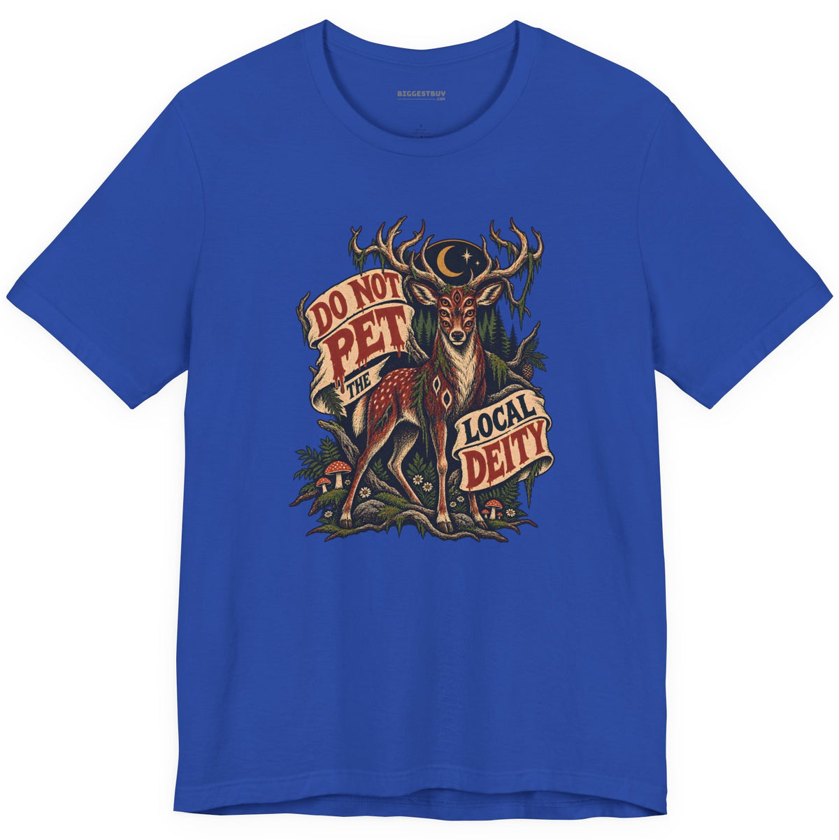 Social Deity - Classic Jersey Tee in True Royal, front view