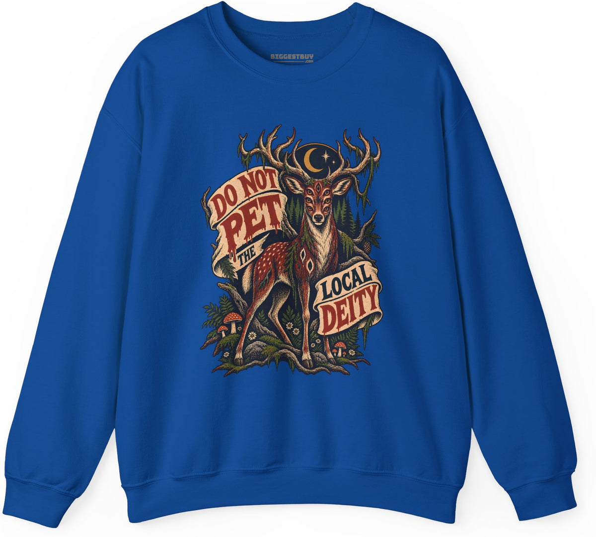 Social Deity - Crewneck Sweatshirt in Royal, front view