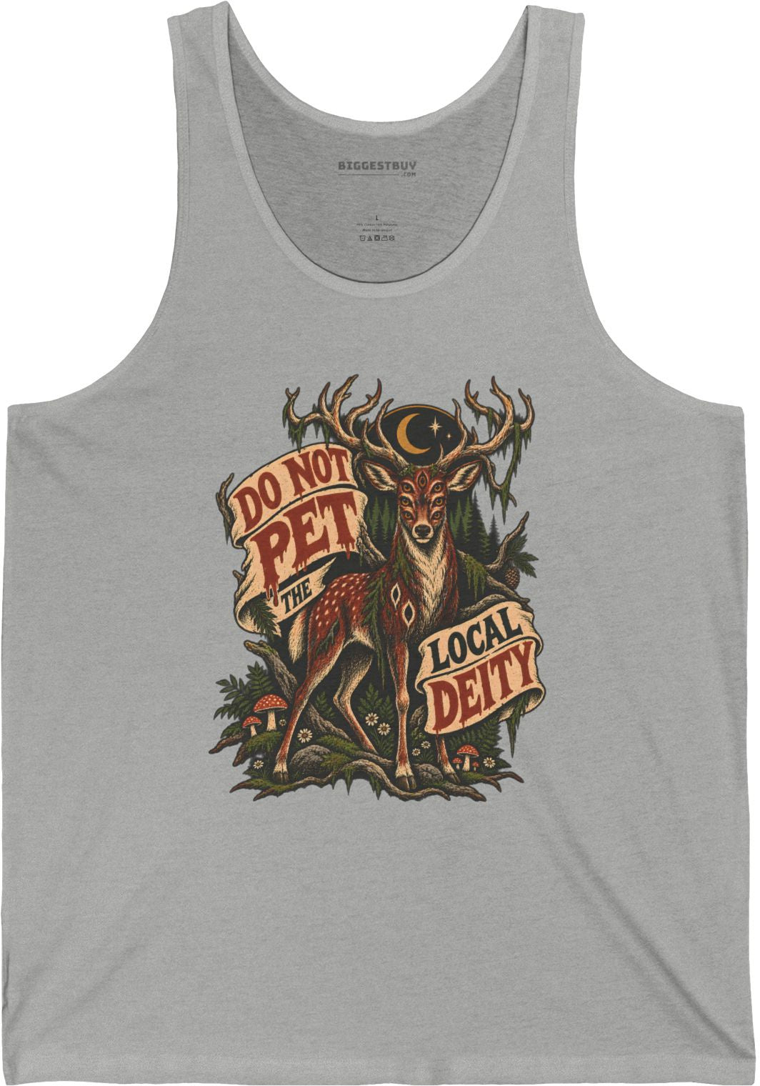 Social Deity - Jersey Tank Top in Athletic Heather, front view