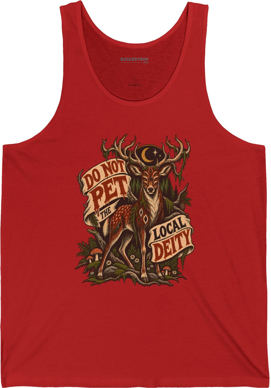 Social Deity - Jersey Tank Top in Red, front view
