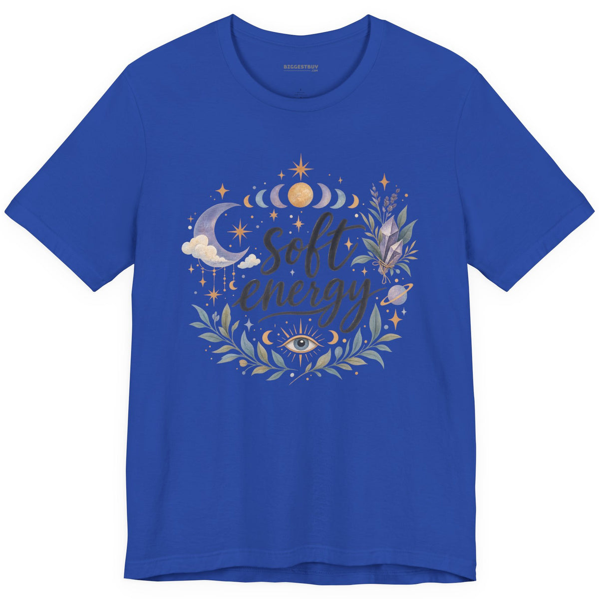 Softly Sparkling - Classic Jersey Tee in True Royal, front view