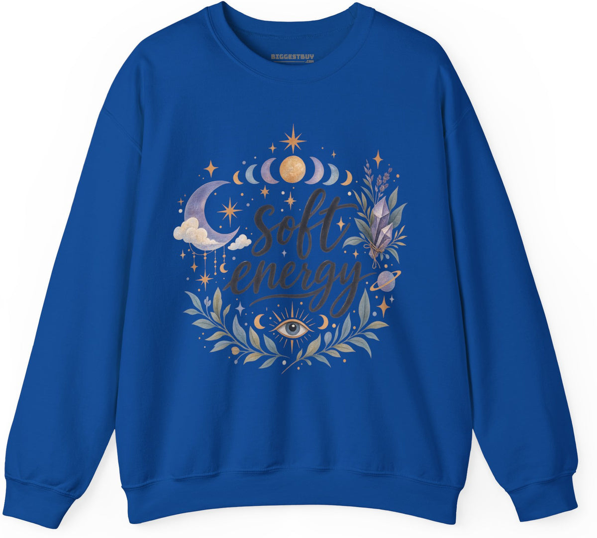 Softly Sparkling - Crewneck Sweatshirt in Royal, front view