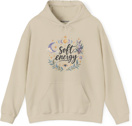 Softly Sparkling - Pullover Hoodie in Sand, front view