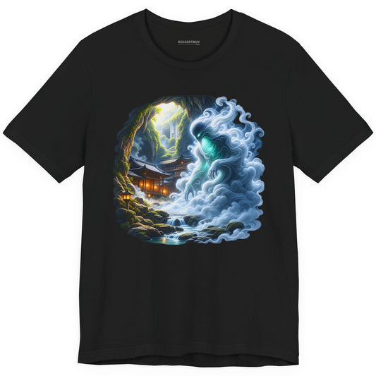 Spirit Portal - Classic Jersey Tee in Black, front view