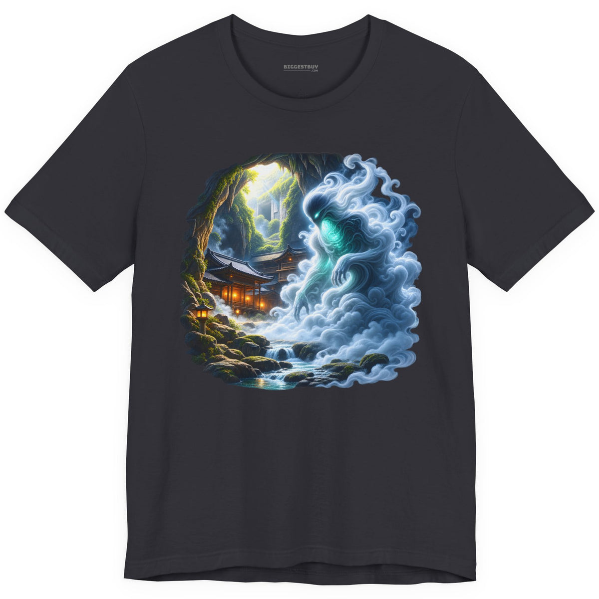 Spirit Portal - Classic Jersey Tee in Dark Grey, front view