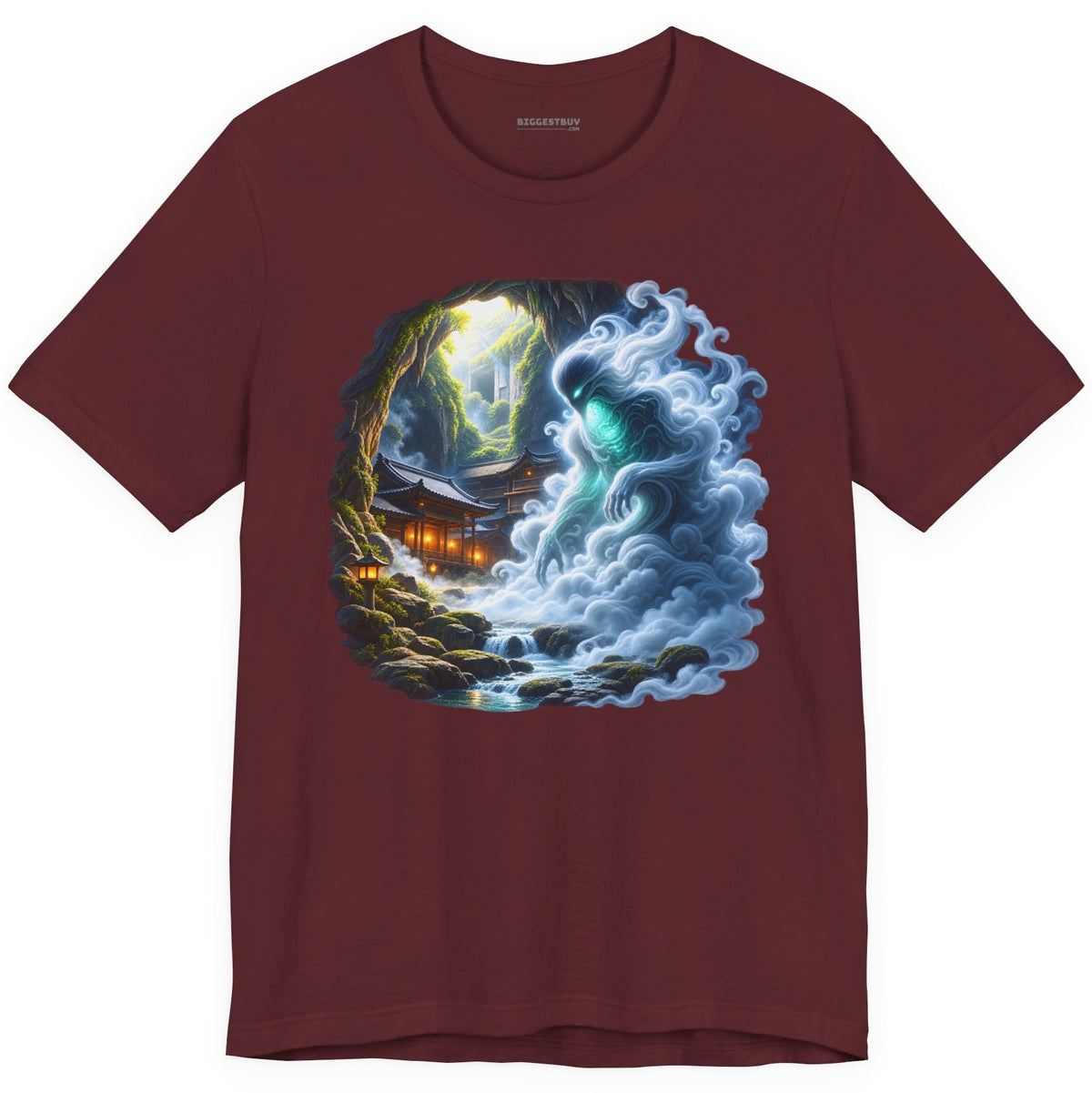 Spirit Portal - Classic Jersey Tee in Maroon, front view