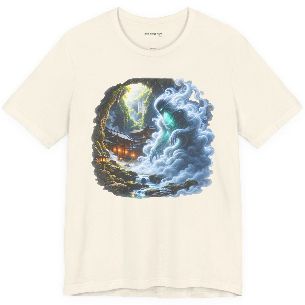Spirit Portal - Classic Jersey Tee in Natural, front view