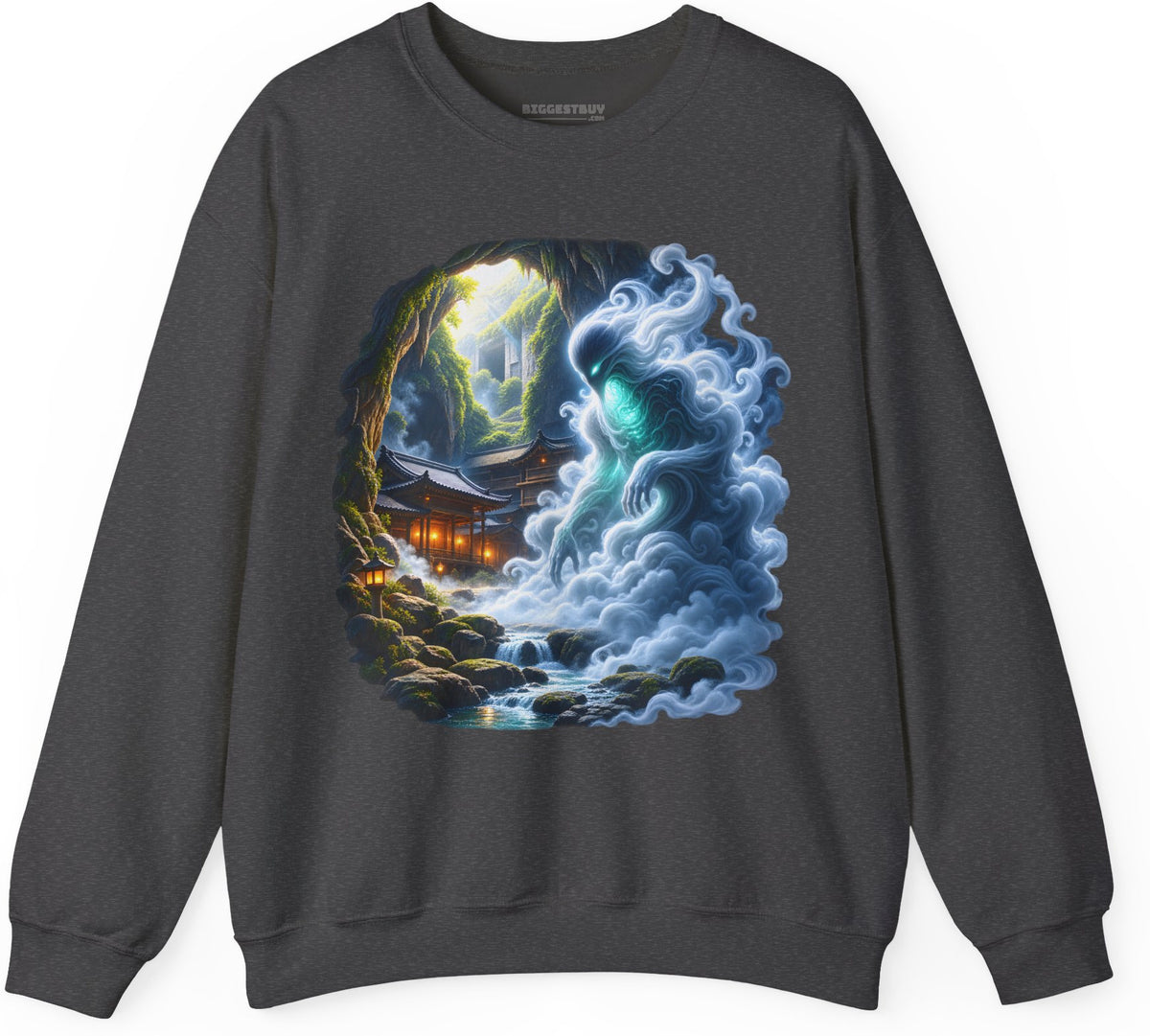 Spirit Portal - Crewneck Sweatshirt in Dark Heather, front view
