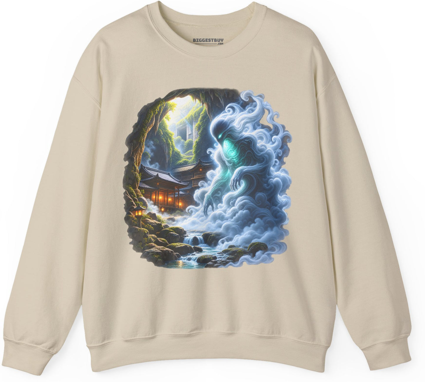 Spirit Portal - Crewneck Sweatshirt in Sand, front view