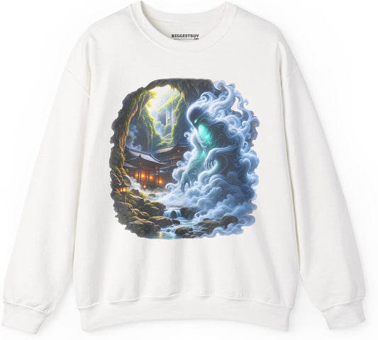 Spirit Portal - Crewneck Sweatshirt in White, front view