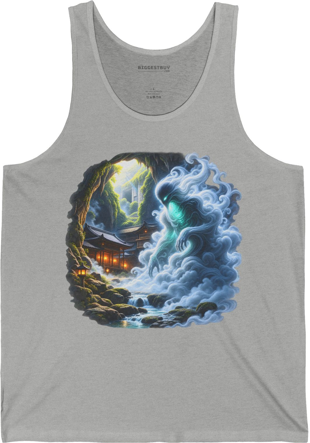 Spirit Portal - Jersey Tank Top in Athletic Heather, front view