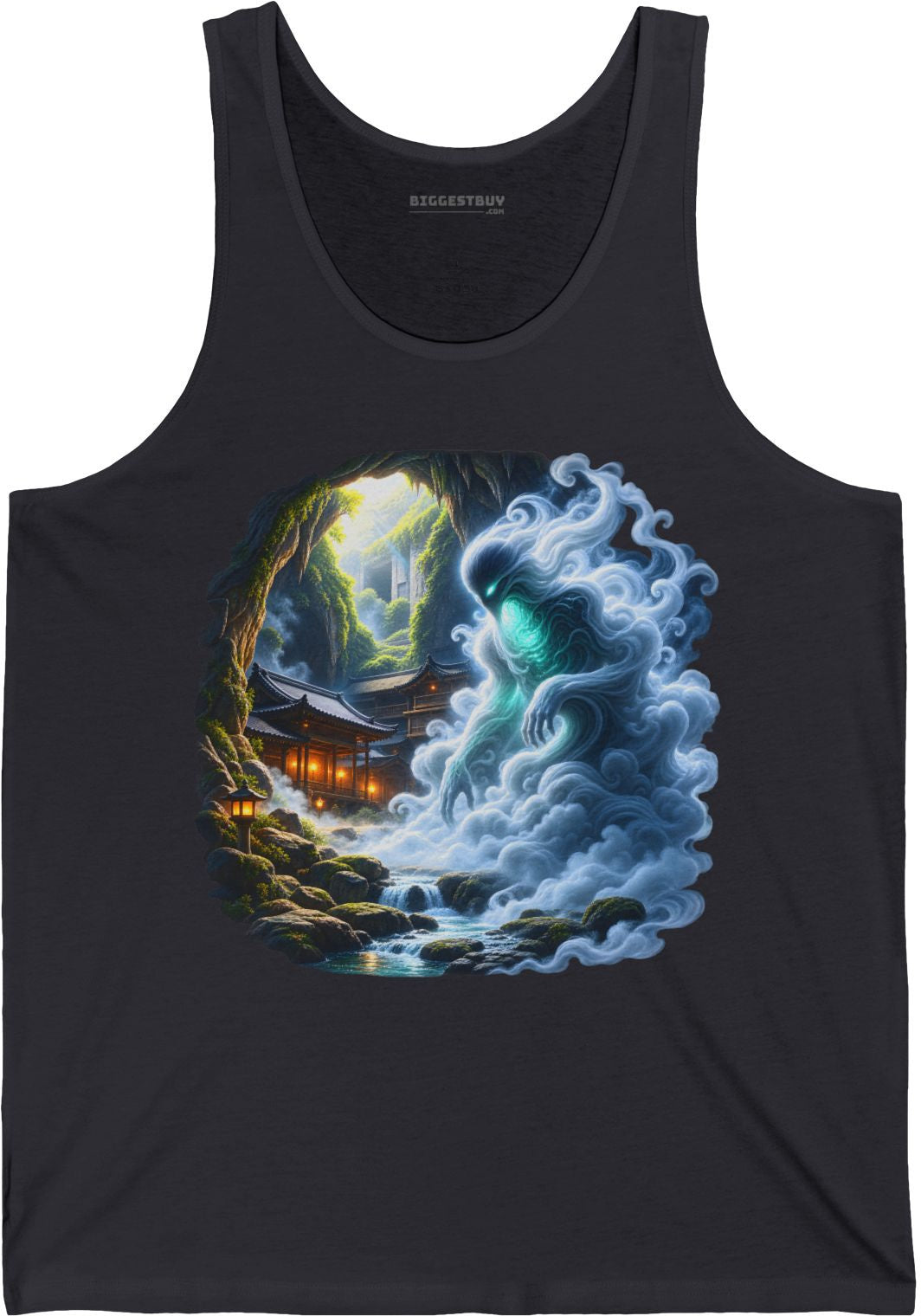 Spirit Portal - Jersey Tank Top in Dark Grey, front view