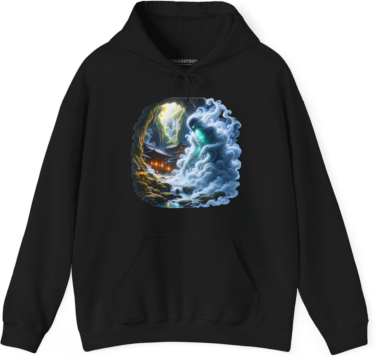 Spirit Portal - Pullover Hoodie in Black, front view