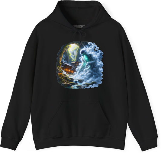 Spirit Portal - Pullover Hoodie in Black, front view