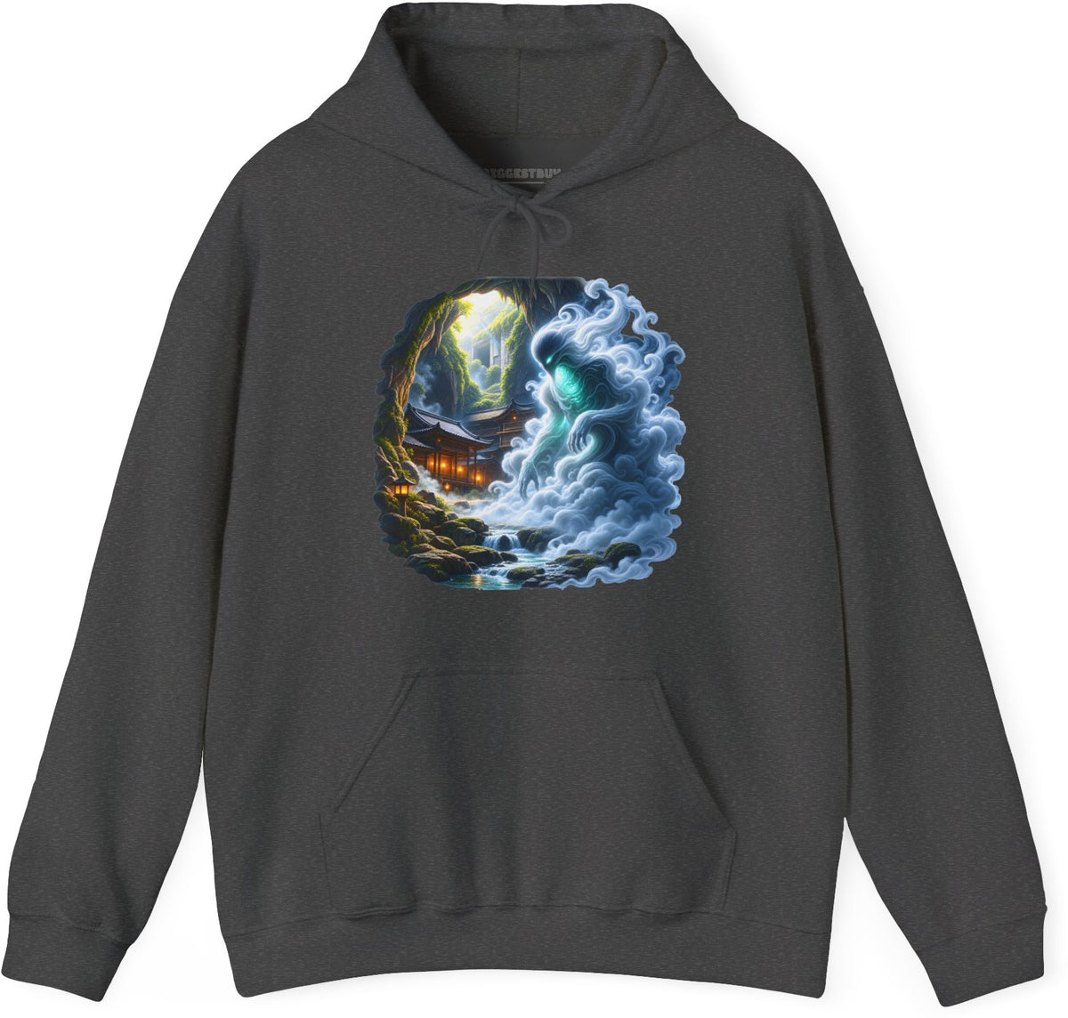 Spirit Portal - Pullover Hoodie in Dark Heather, front view