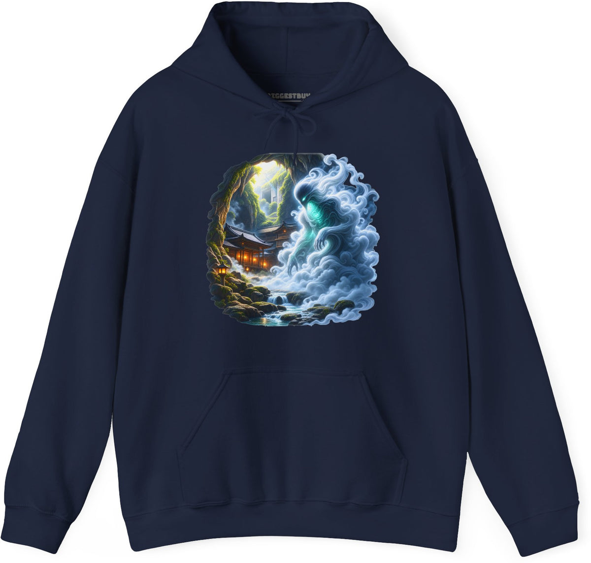 Spirit Portal - Pullover Hoodie in Navy, front view