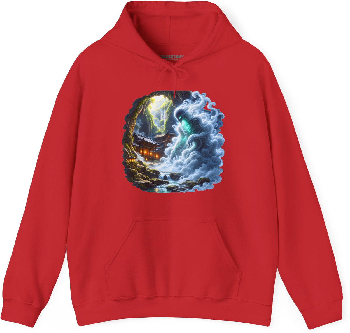 Spirit Portal - Pullover Hoodie in Red, front view