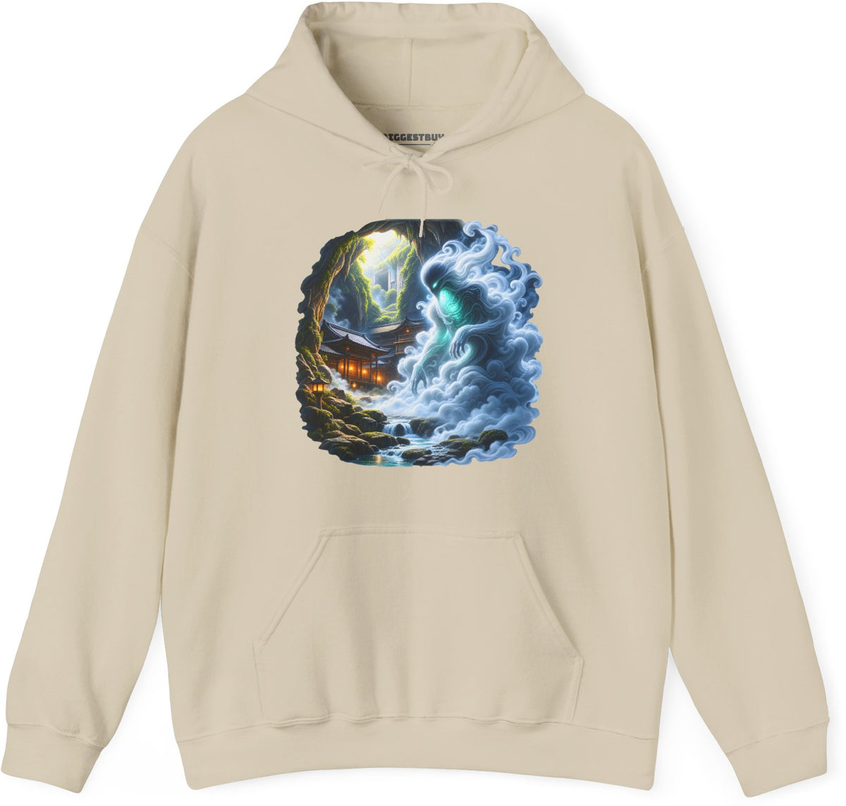 Spirit Portal - Pullover Hoodie in Sand, front view