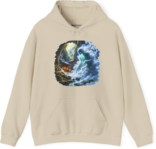 Spirit Portal - Pullover Hoodie in Sand, front view