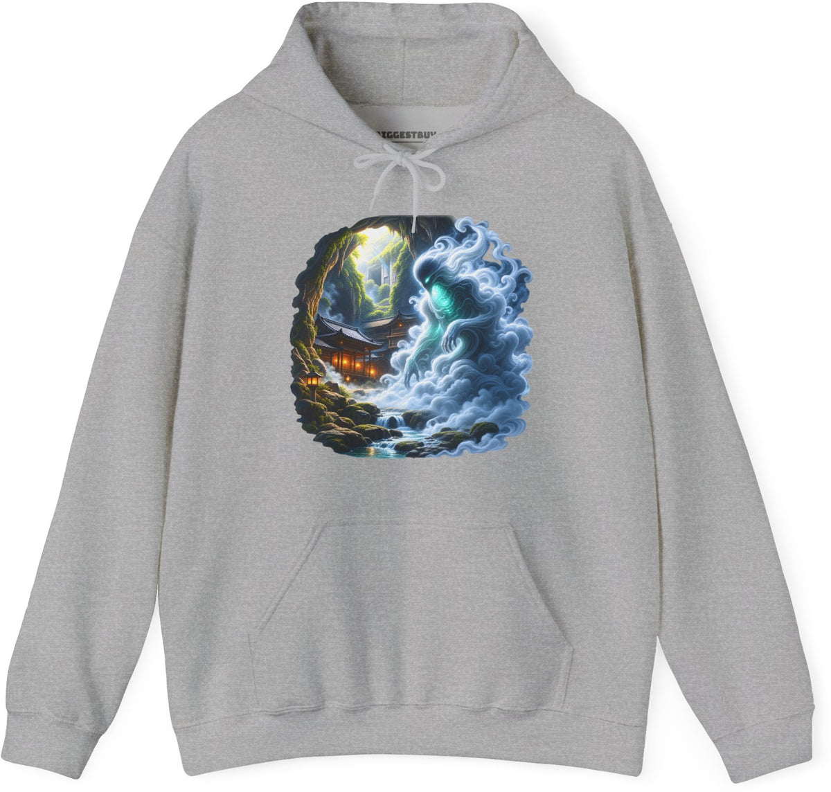 Spirit Portal - Pullover Hoodie in Sport Grey, front view