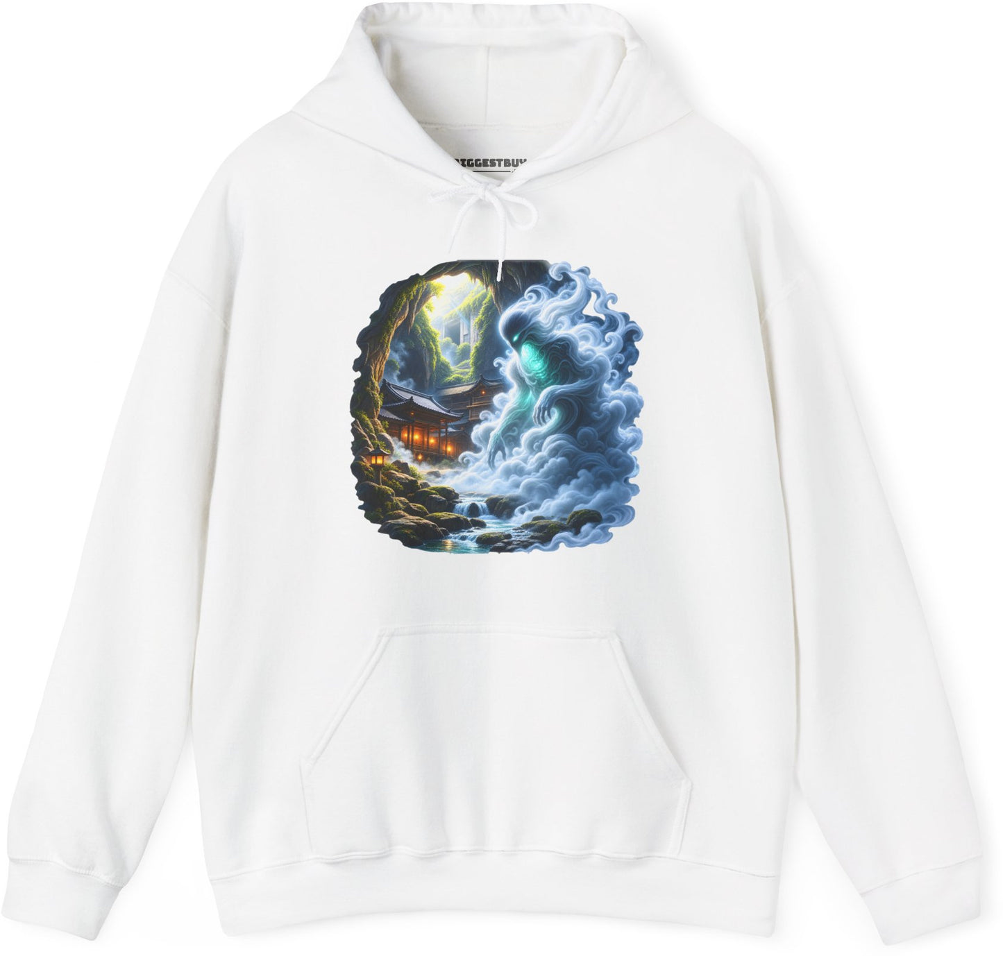 Spirit Portal - Pullover Hoodie in White, front view